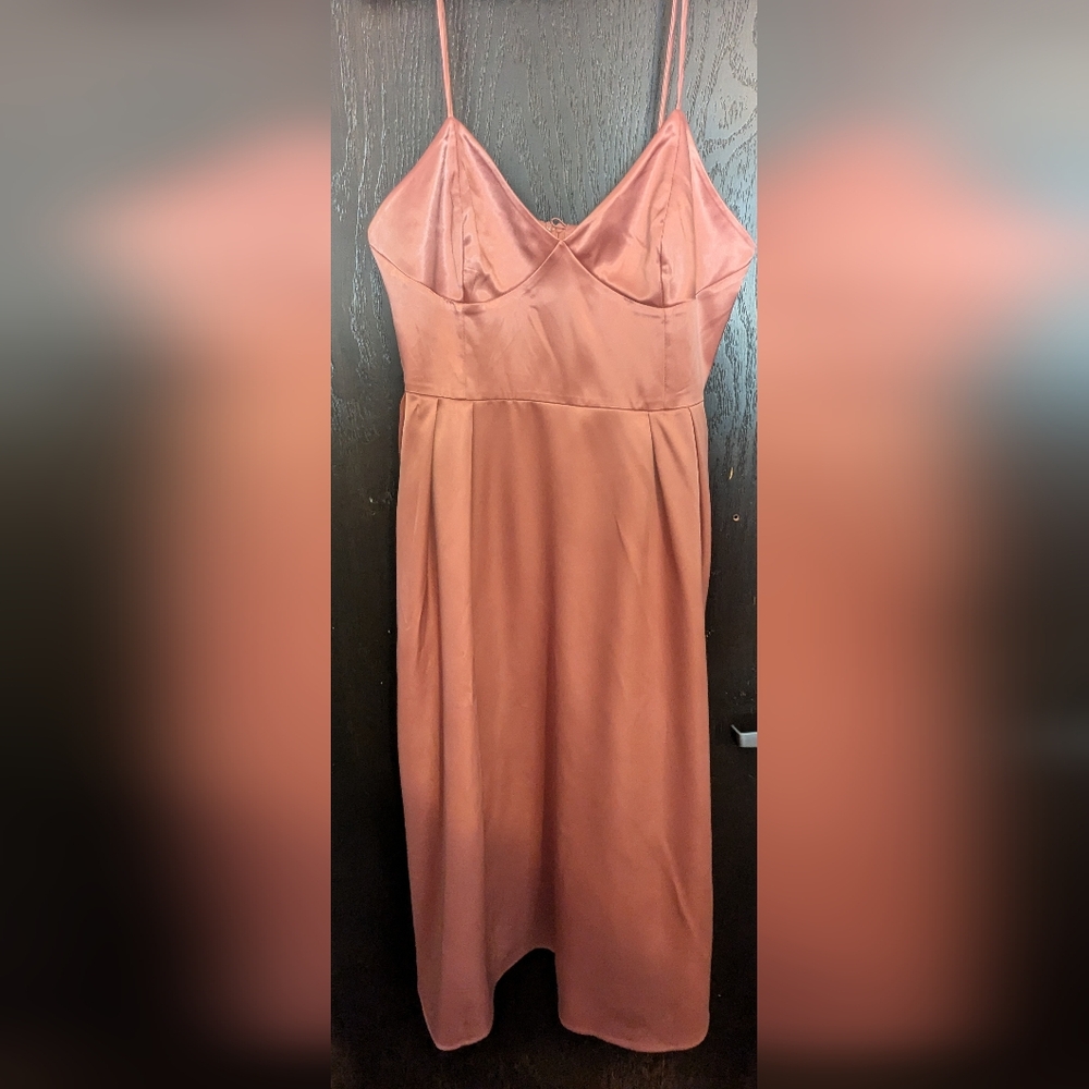 H&M Mauve Satin Dress